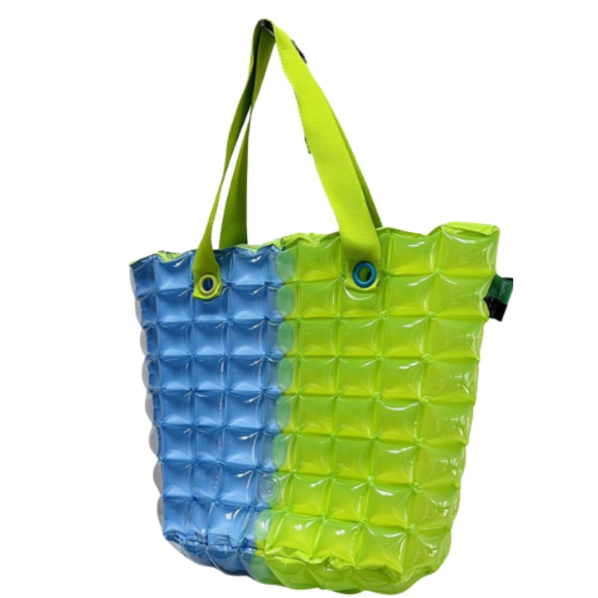 InflatDecor XL Inflatable Beach Bag for Women – Waterproof PVC Beach Tote with Zipper, Large Capacity