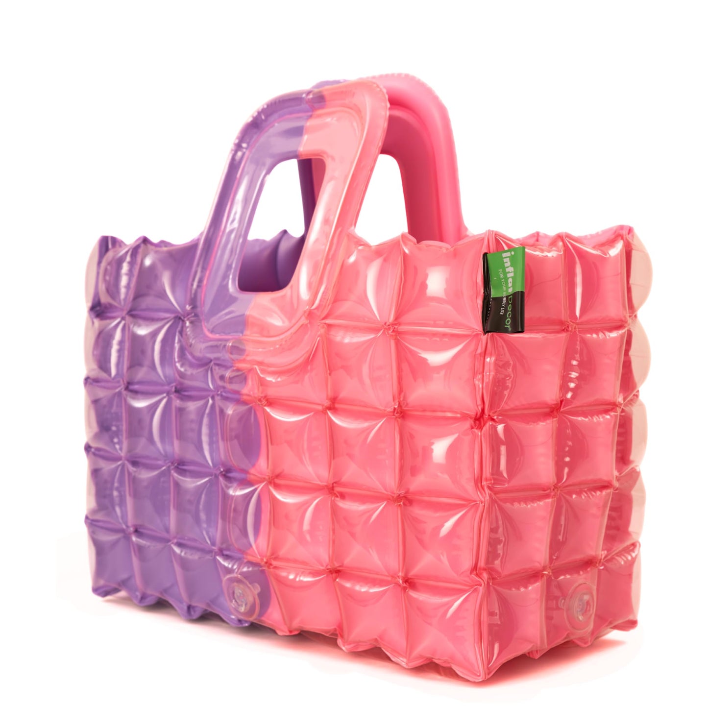 InflatDecor Inflatable Beach Tote Bag – Lightweight Waterproof Travel Bag, Foldable & Easy to Clean, Bold Design