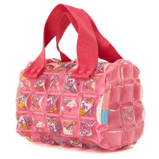 Unicorn Bubble Soft Toddler Girl Purse – InflatDecor Kids Inflatable Crossbody Bag | Cute Pink Shoulder Purse for Little Girls | Lightweight, Adjustable Strap, Fun Fairy Design, Ideal Gift