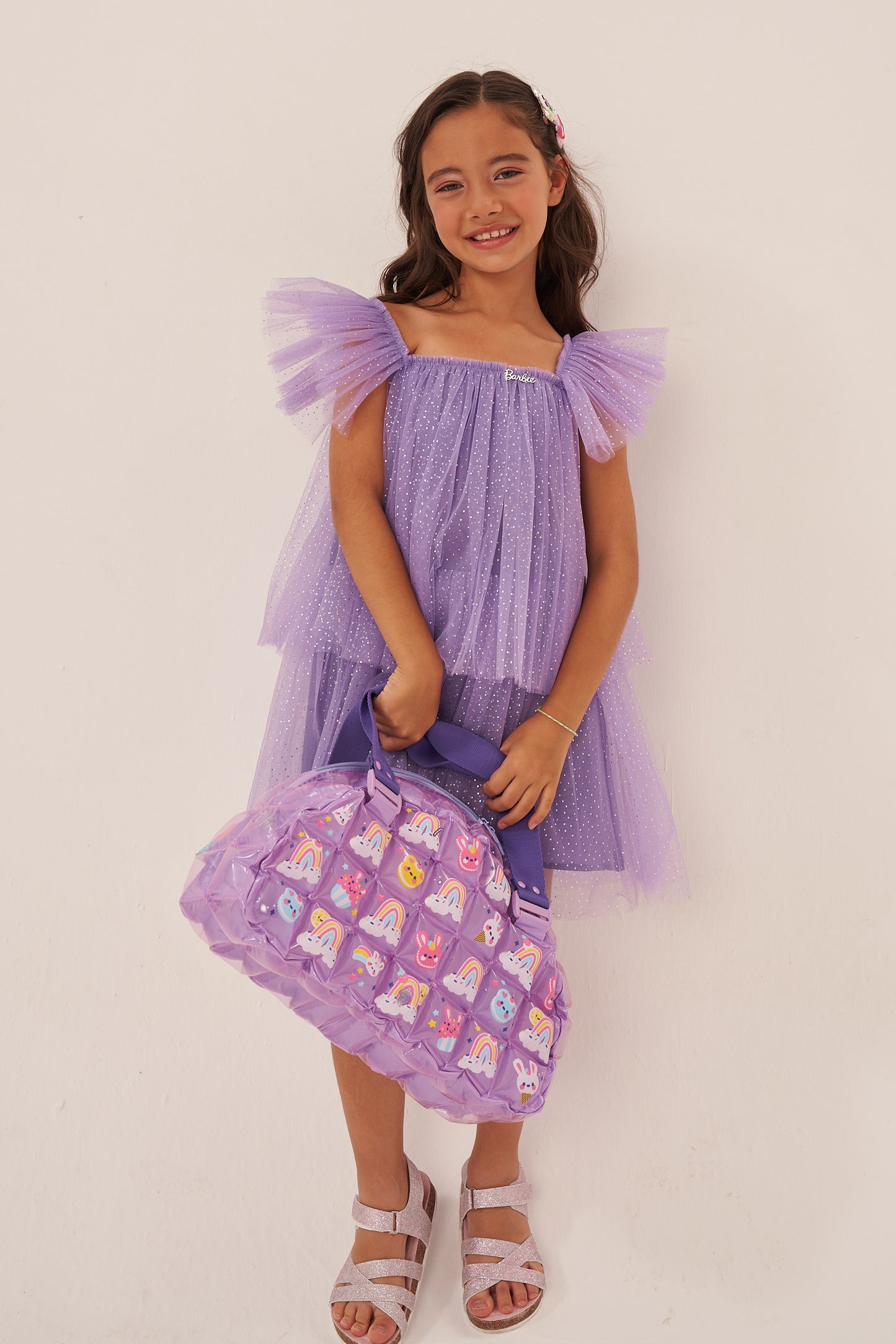 InflatDecor Dance Duffle Bags for Dancers, Girls, Teens, and Student Athletes, Fun Dance Workout Duffel Bag for Girls Purple