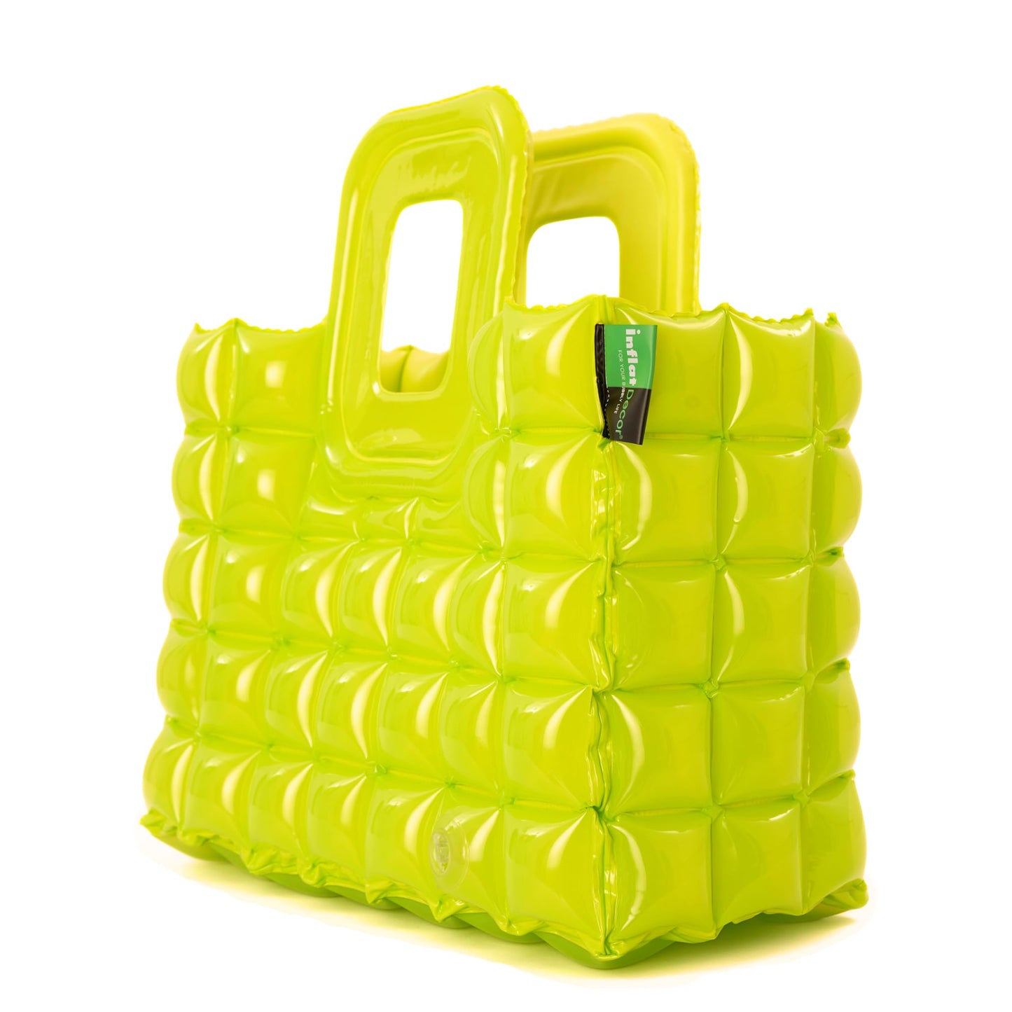 InflatDecor Inflatable Beach Tote Bag – Lightweight Waterproof Travel Bag, Foldable & Easy to Clean, Bold Design