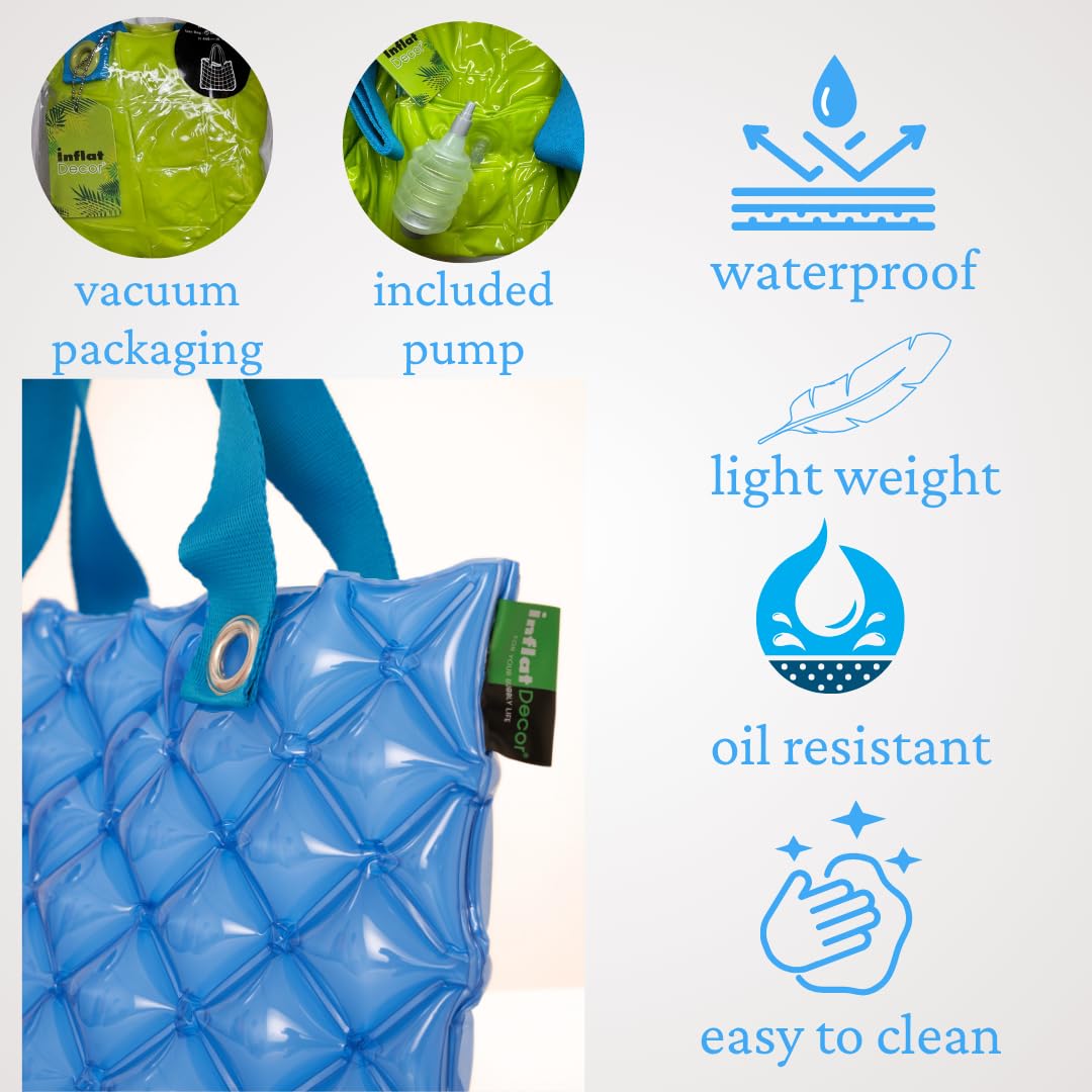 InflatDecor Hand Bag Puffer Tote Bag Beach Bag S